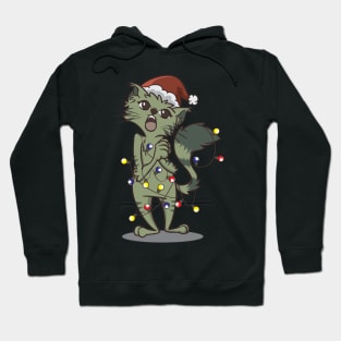 Christmas Carol Singer Cats Caroler for Cat Lovers Hoodie